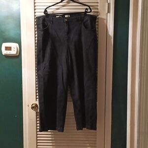 Women's plus wide leg jeans